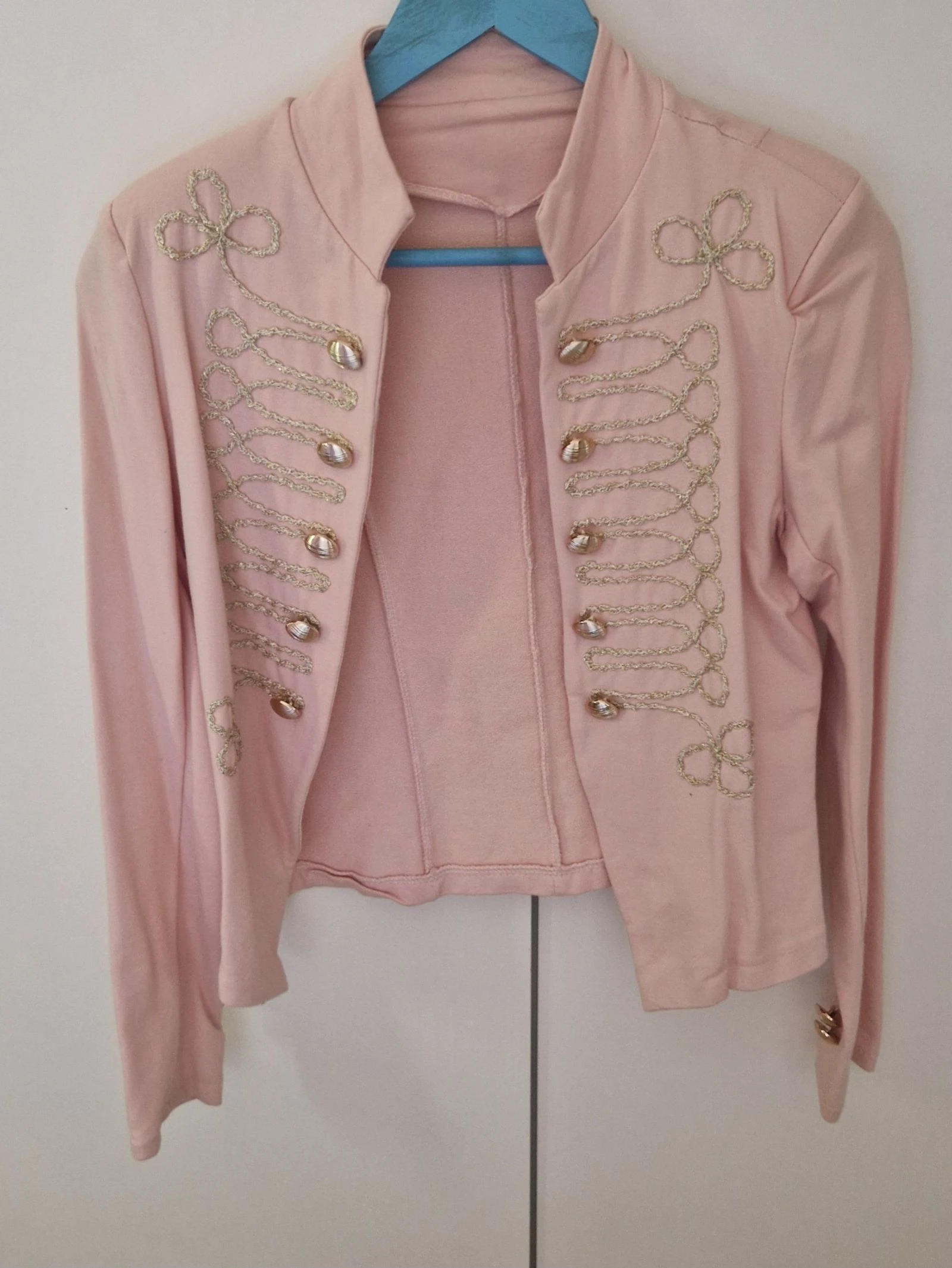 Chaqueta blazer rosa militar Vestidor de Poupee talla M – photo 6